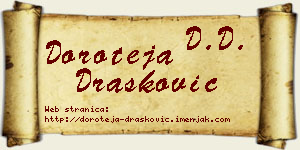 Doroteja Drašković vizit kartica